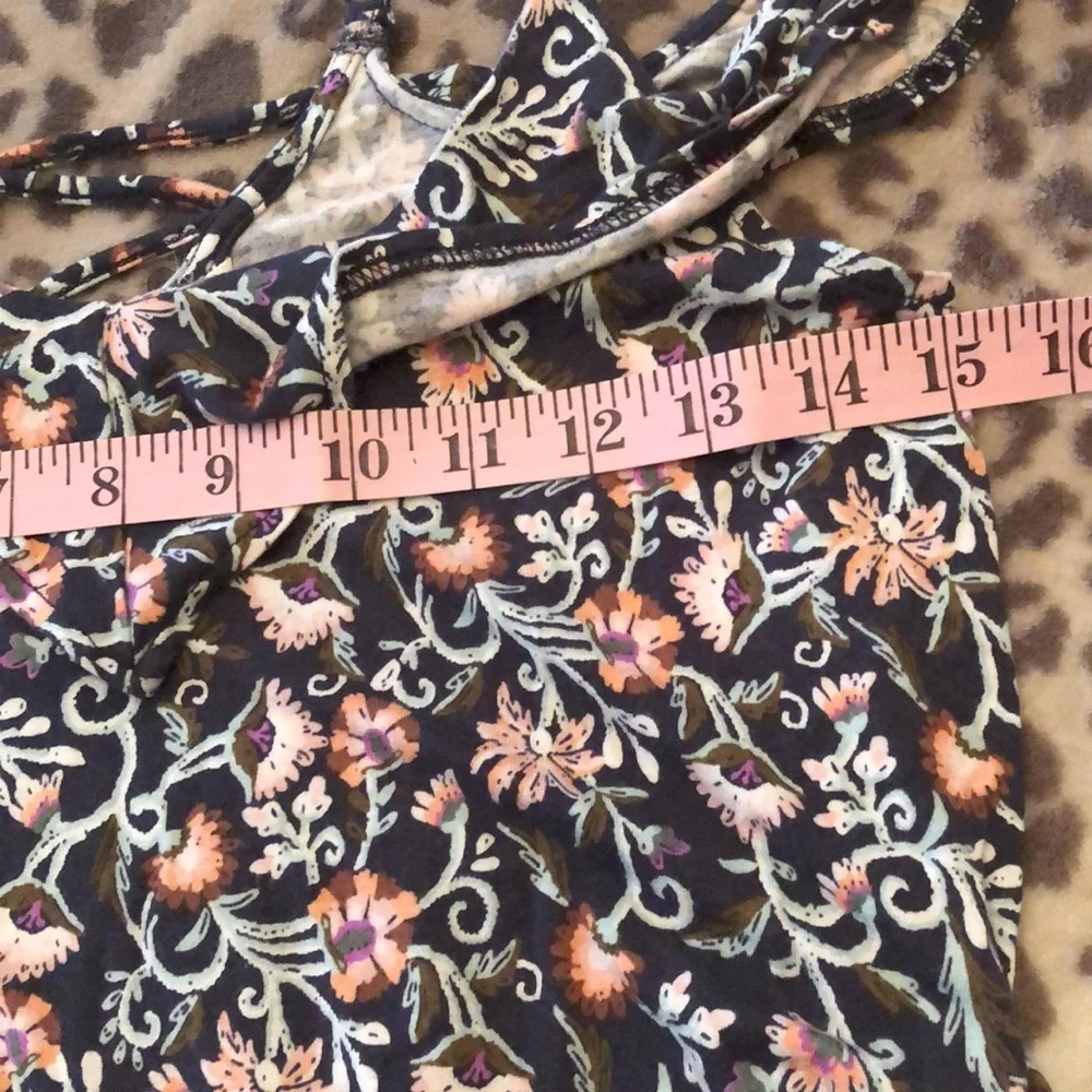 Aeropostale Floral Romper in Blue Size Small Juniors